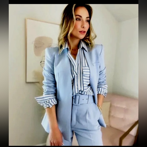 Zara baby blue blazer NWT small - Picture 5 of 5
